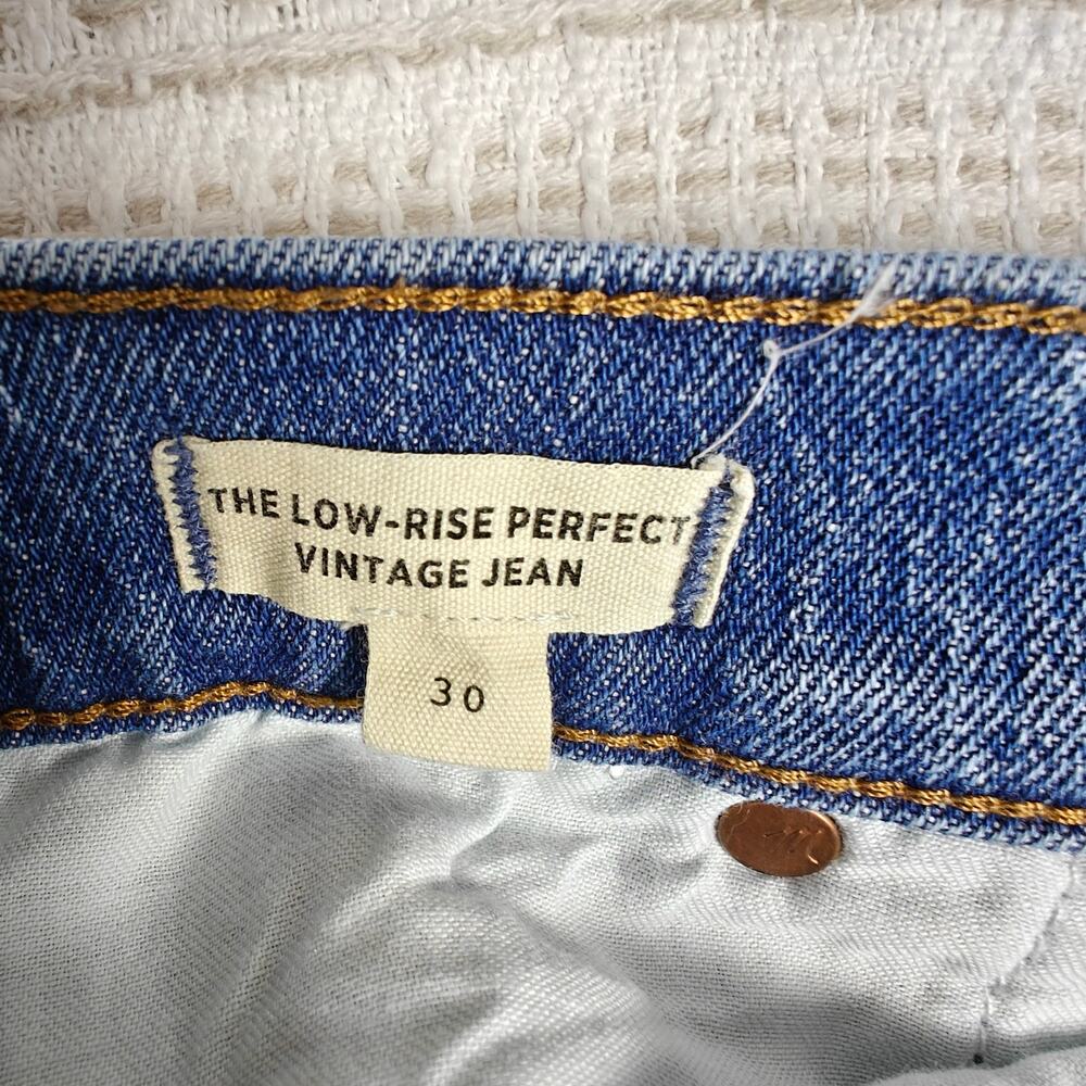 Madewell Low Rise Perfect Vintage Medium Wash Jeans Size 30 - Picture 6 of 9